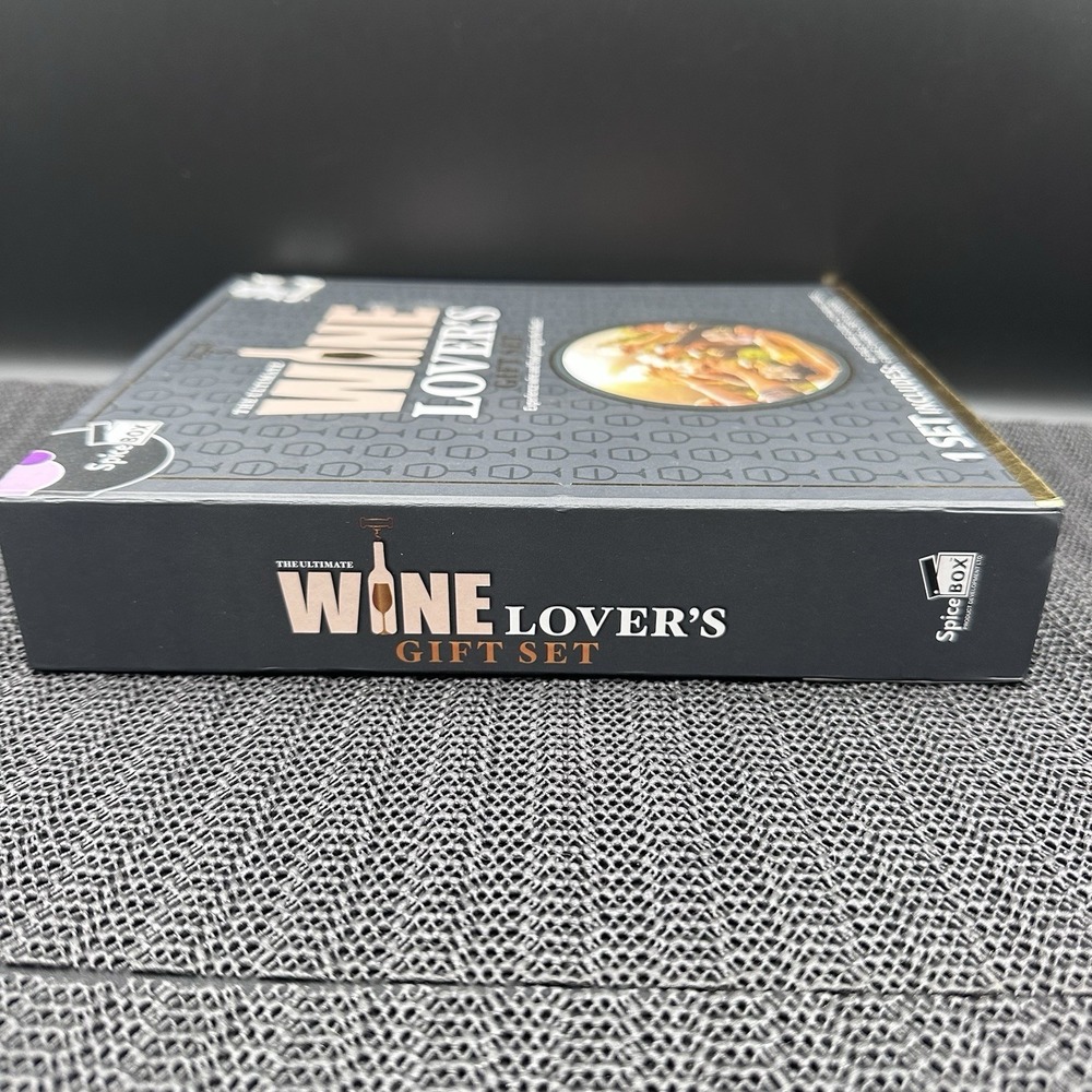 SpiceBox Ultimate Wine Lover's Gift Set Open Box Complete Wine Guide & Charms. - Picture 6 of 9